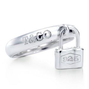 Authentic Tiffany and Co lock ring